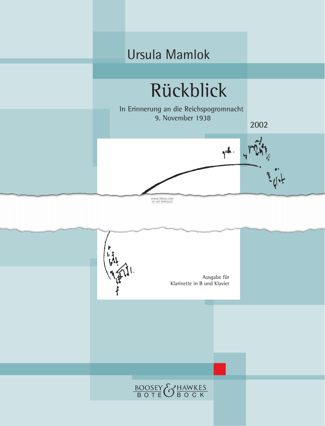 Produktbild zu: Rückblick from 'In Erinnerung an die Reichspogromnacht 9. November 1938'