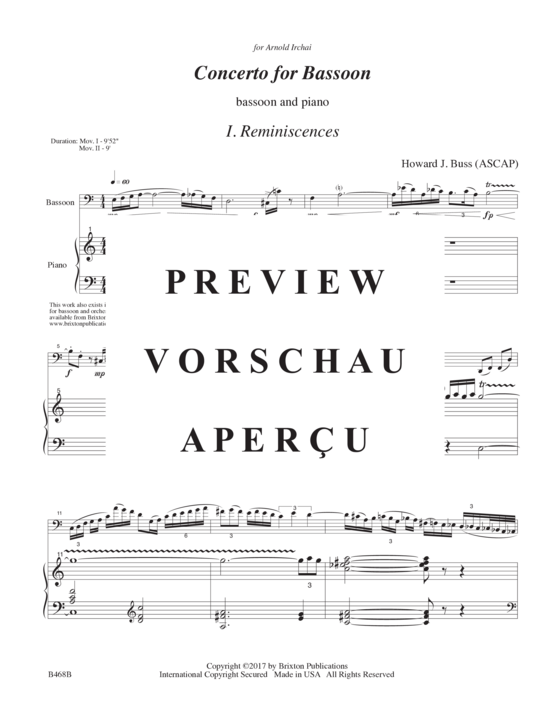 Product gallery: Page 4 of 21 Concerto for Bassoon , , (bassoon and piano)