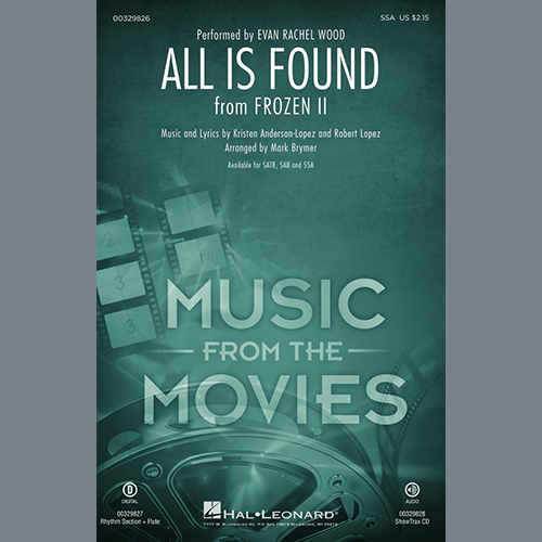 Produktbild zu: All Is Found (from Disney's Frozen 2) (arr. Mark Brymer)
