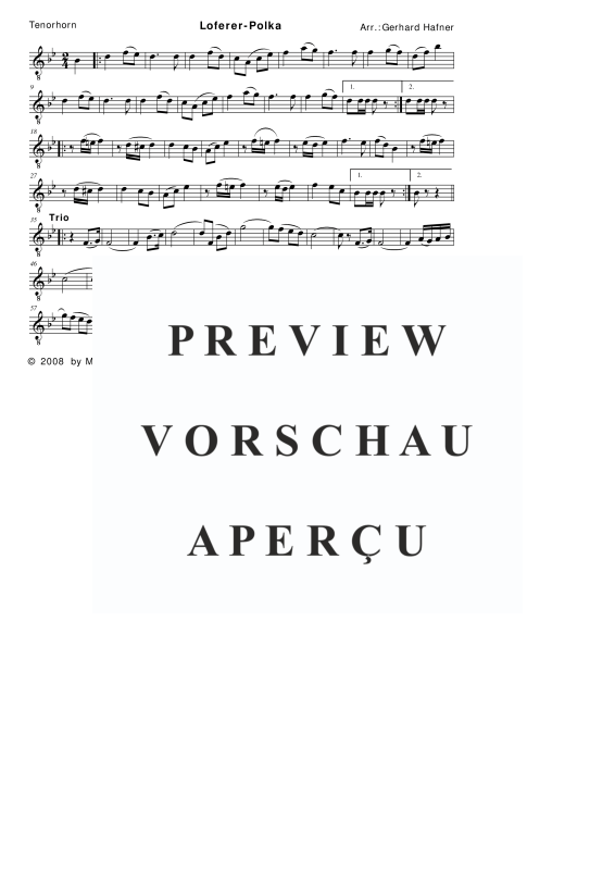 Product gallery: Page 9 of 11 Loferer-Polka, , (woodwind and brass)