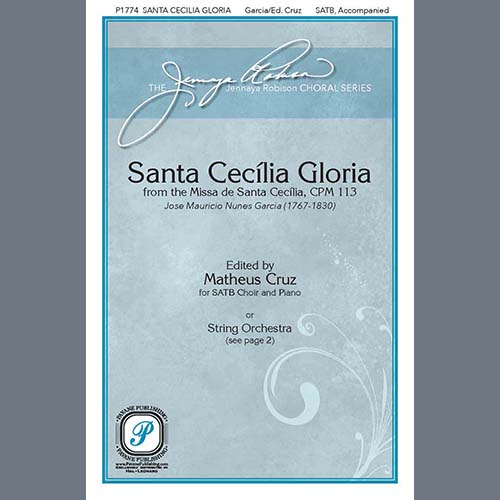 cover: Santa Cecilia Gloria (ed. Matheus Cruz), JOSÉ MAURÍCIO NUNES GARCIA, Chor