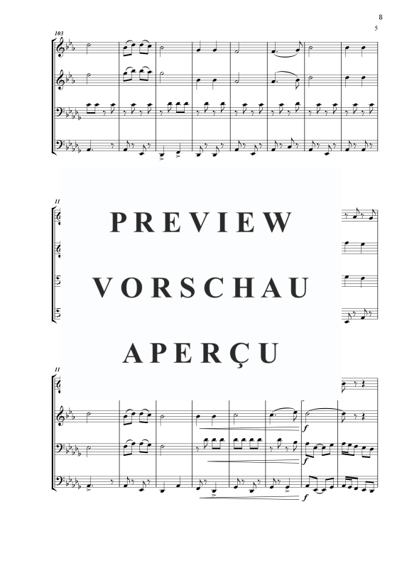 Produktgalerie: Seite 10 von 11 Weinfest in Böhmen, , Blechbläser Quartett - Partitur und Stimmen