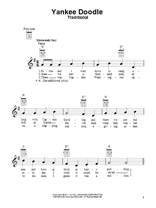 Product gallery: Page 1 of 1 Yankee Doodle, Traditional