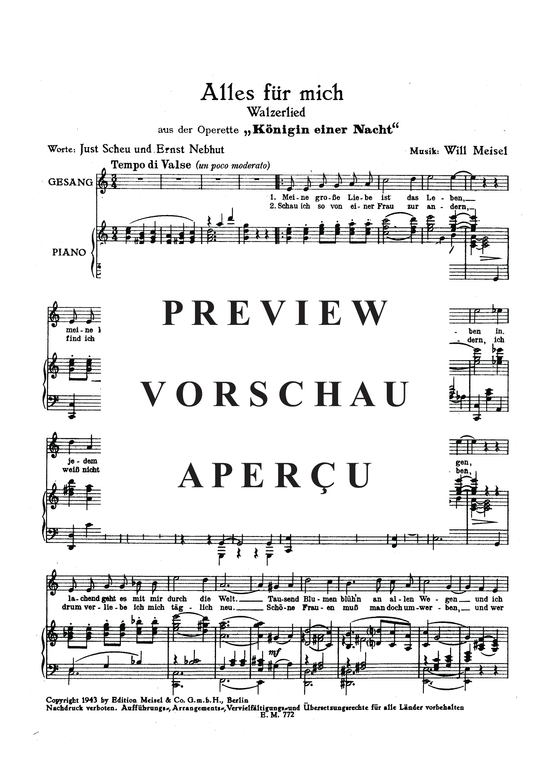 Produktgalerie: Seite 3 von 3 Alles für mich, , Klavier und Gesang