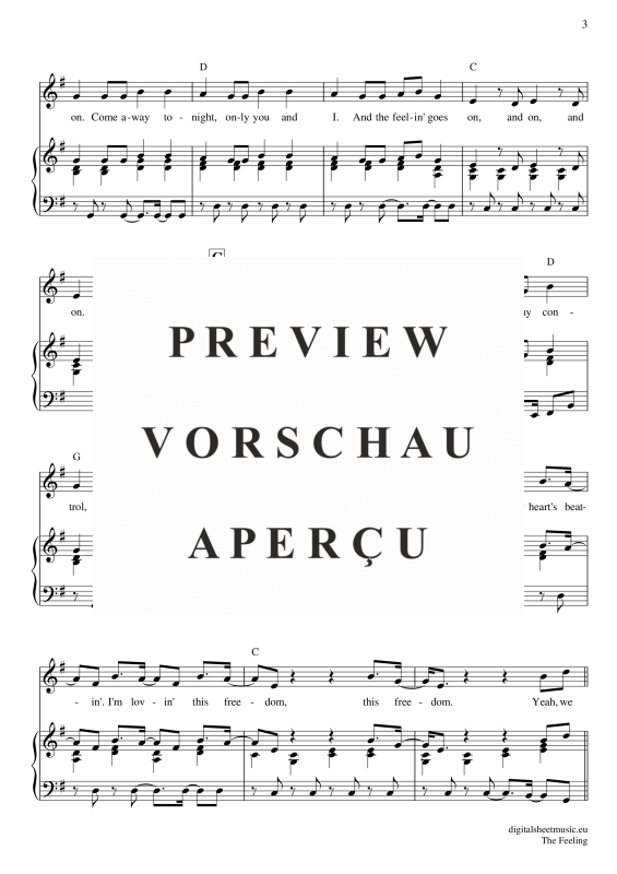 Product gallery: Page 4 of 7 The Feeling, Frequencies, Lost, Piano and Voice