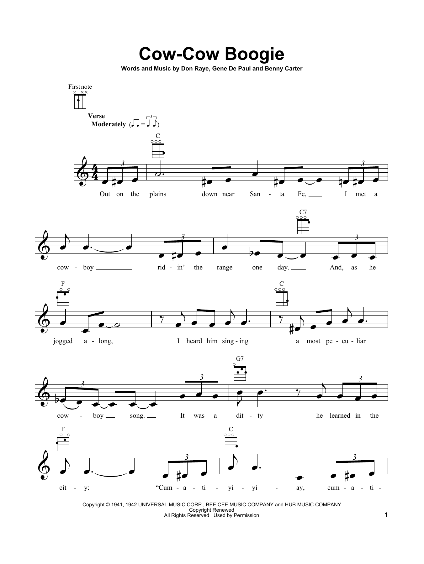Product gallery: Page 1 of 1 Cow-Cow Boogie, Freddie Slack & His Orchestra
