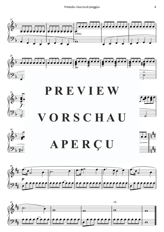 Produktgalerie: Seite 10 von 11 Gocce di pioggia sul pianoforte - Pezzi semplificati e delicati per i giorni grigi, , Klavier Solo