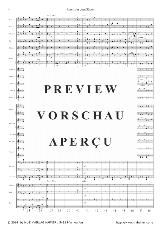 Product gallery: Page 9 of 11 Rosen aus dem Süden, , (large wind orchestra)