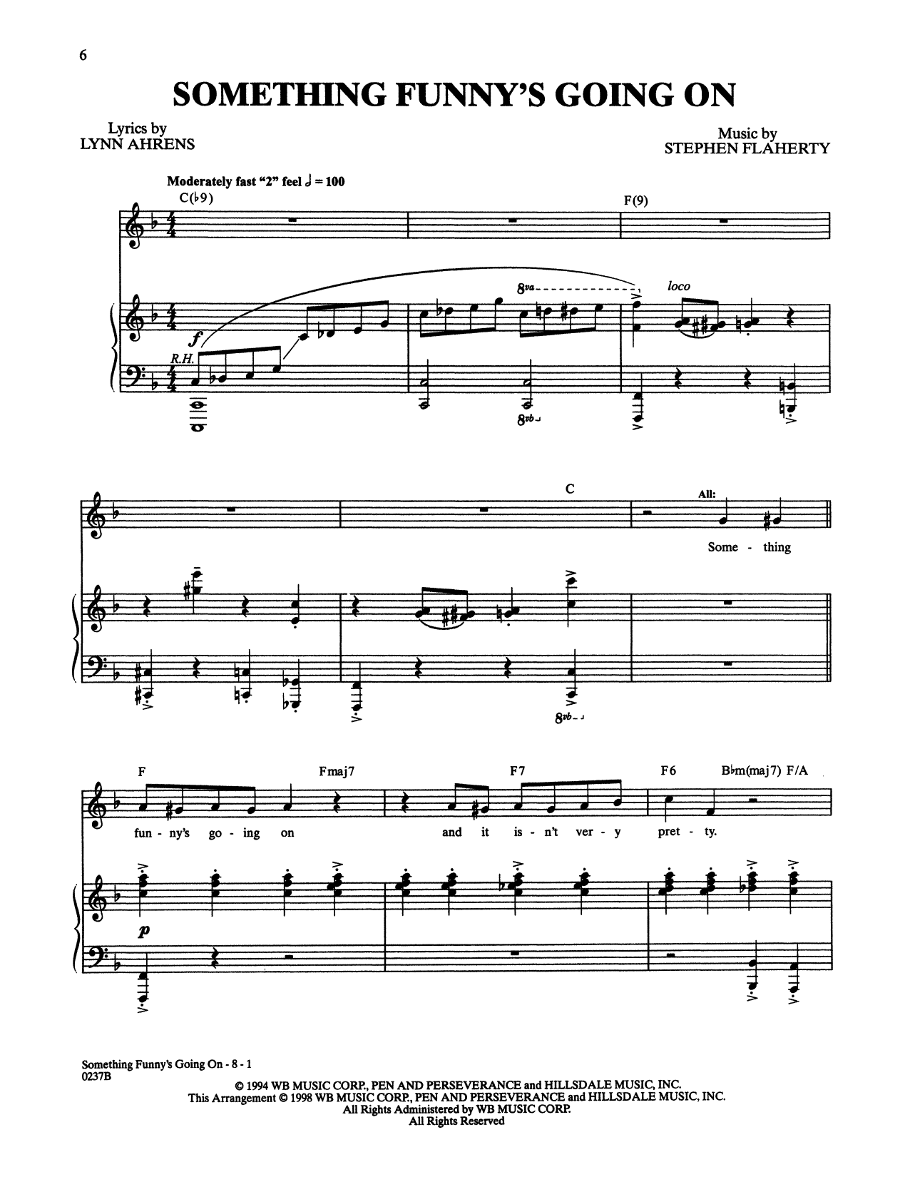 Produktbild zu: Something Funny's Going On (from Lucky Stiff)