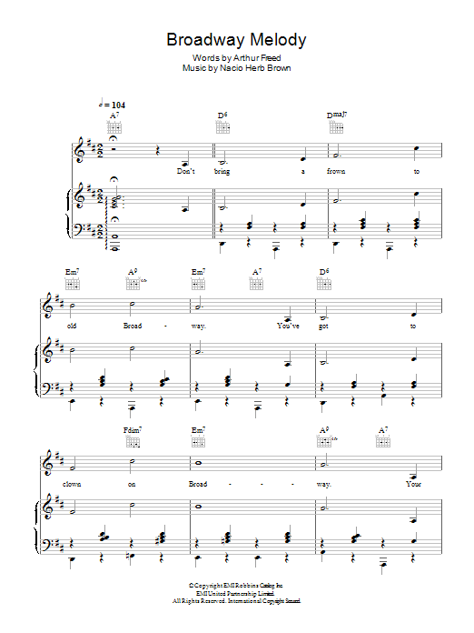Product picture to: Broadway Melody