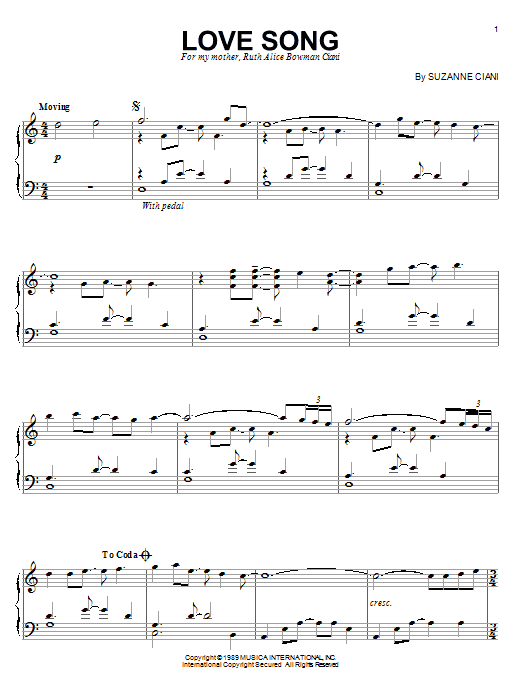 Produktbild zu: Love Song