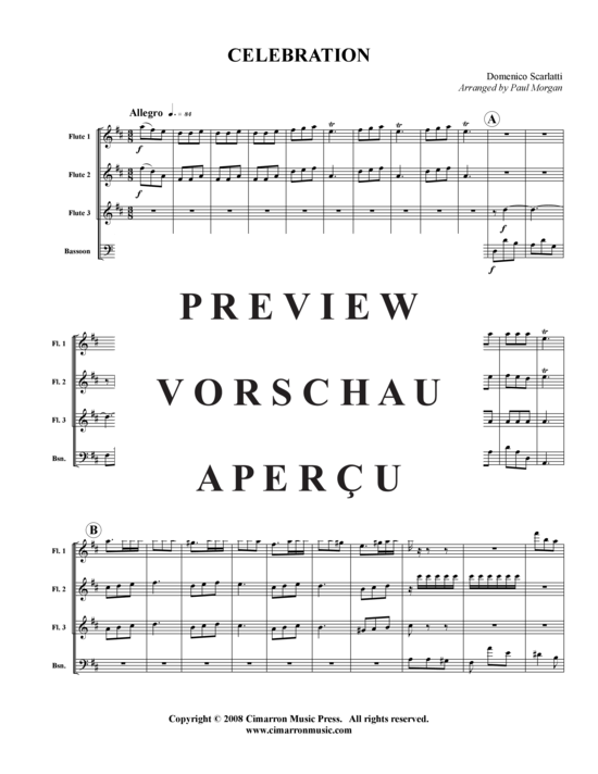 Product gallery: Page 2 of 14 Celebration , , (3x flute + bassoon)