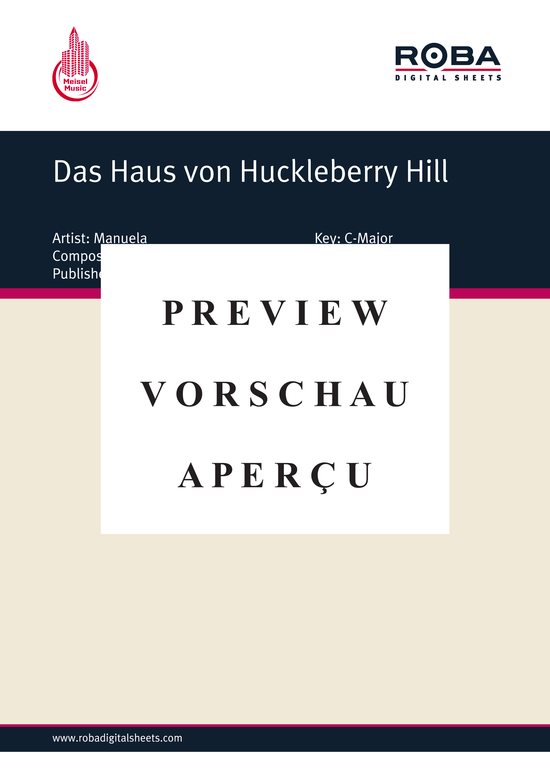 Produktgalerie: Seite 2 von 4 Das Haus von Huckleberry Hill, 	Manuela, Klavier und Gesang