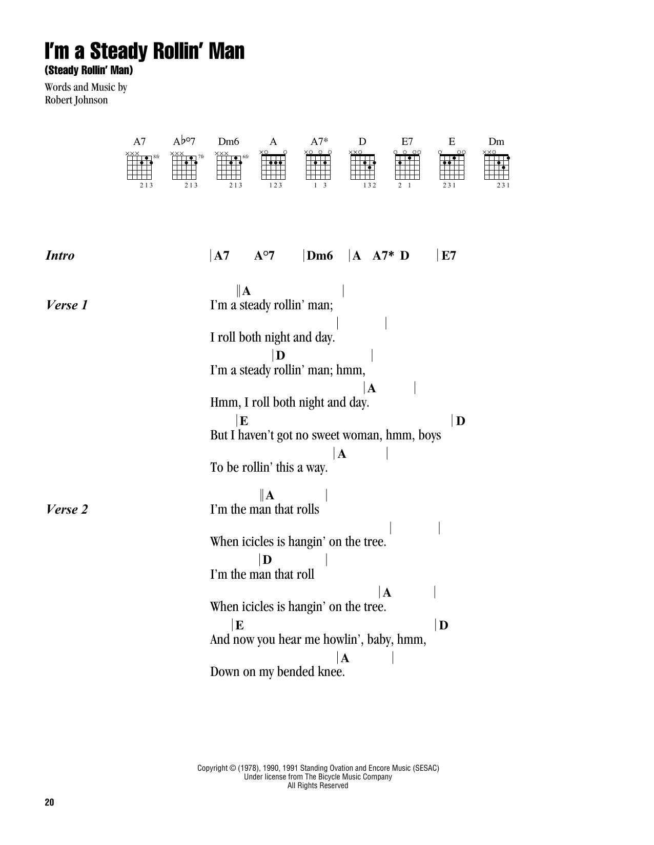 Produktbild zu: I'm A Steady Rollin' Man (Steady Rollin' Man)
