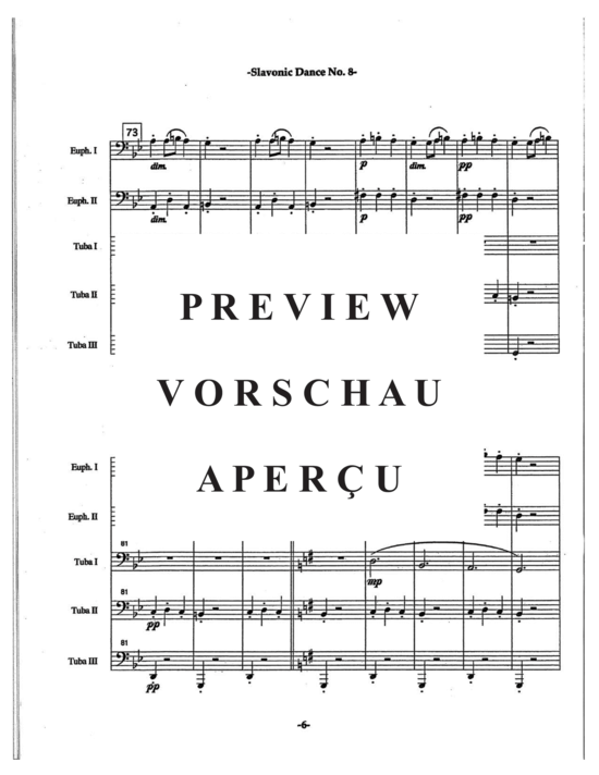 Product gallery: Page 10 of 21 Slavonic Dances Op. 46 No. 8 , , (Tuba Quartett EETT)