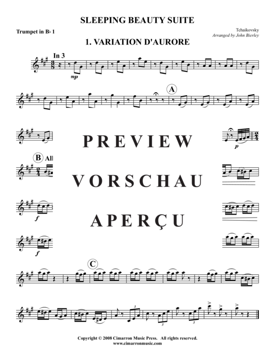 Produktgalerie: Seite 17 von 21 Sleeping Beauty Suite – 5 Sätze , , (Blechbläserquintett)