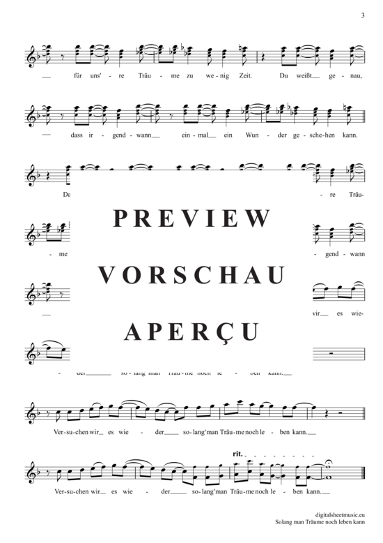 Produktgalerie: Seite 4 von 4 Solang Man Träume Noch Leben Kann , Münchener Freiheit, (Oboe)