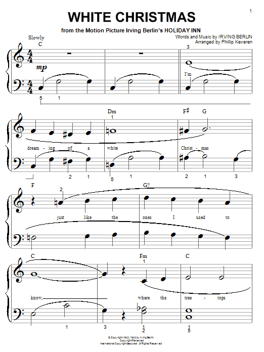 Product gallery: Page 1 of 1 White Christmas (arr. Phillip Keveren), Irving Berlin