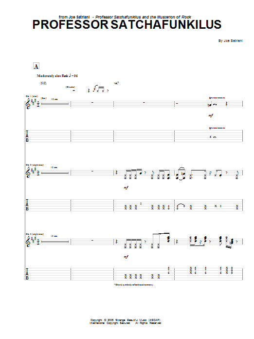 Produktgalerie: Seite 1 von 1 Professor Satchafunkilus, Joe Satriani, Gitarre