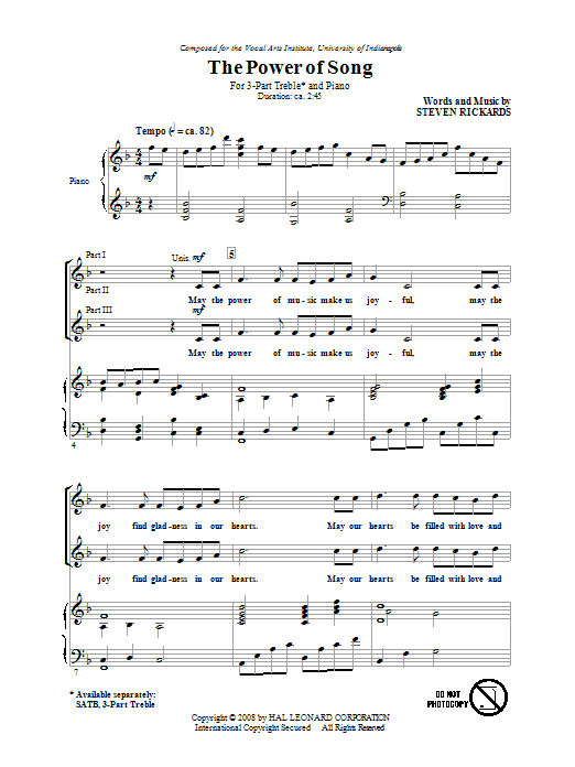 Produktbild zu: The Power Of Song