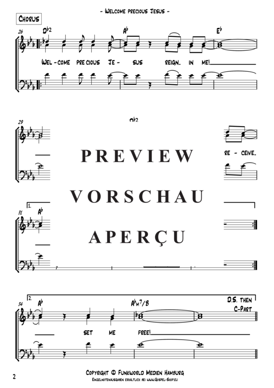gallery: Welcome precious Jesus , Gäbler, Hanjo, (Gemischter Chor)