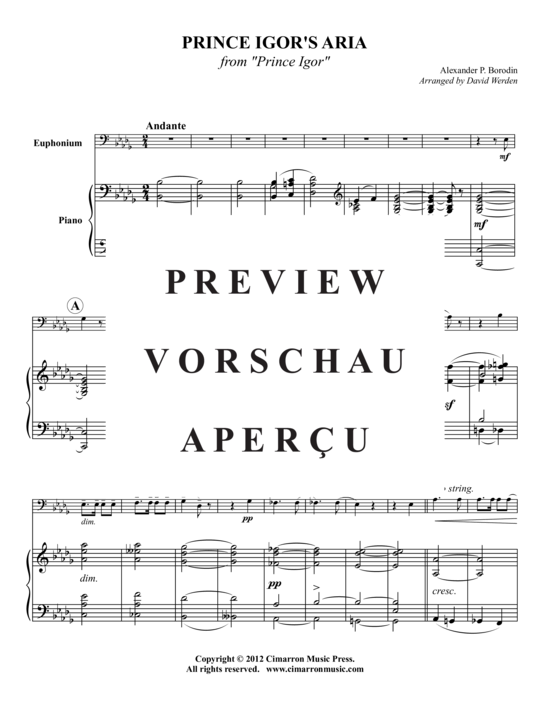 Product gallery: Page 2 of 13 Prince Igor's Aria , , (baritone/trombone + piano)