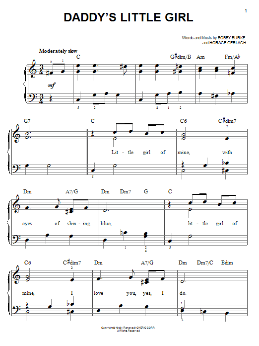 Product gallery: Page 1 of 1 Daddy's Little Girl, Al Martino