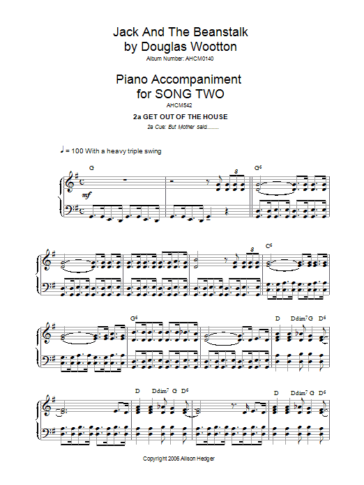 Produktbild zu: Song 2 (from Jack And The Beanstalk)