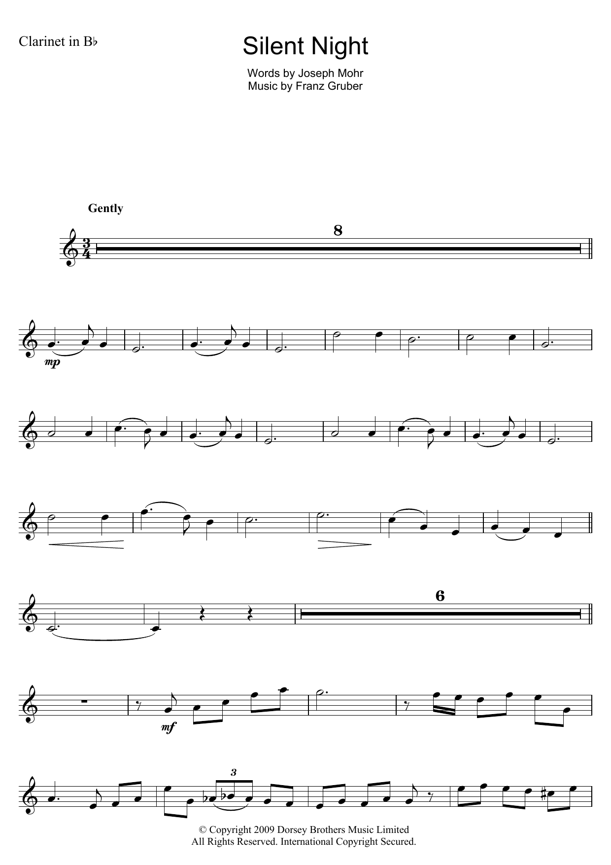 Product gallery: Page 1 of 1 Silent Night, Traditional Carol