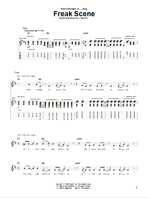 Produktgalerie: Seite 1 von 1 Freak Scene, Dinosaur Jr., Gitarre