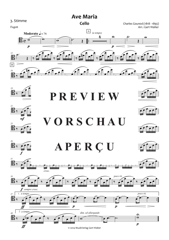 gallery: Ave Maria , , (Quintett flexible Besetzung)