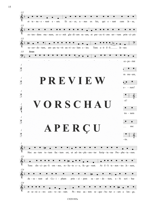Produktgalerie: Seite 9 von 11 Passio secundum Matthaeum - Matthäuspassion, , (Gemischter Chor)