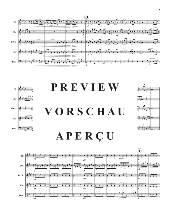 Produktgalerie: Seite 6 von 21 Concerto en Sol – 3 Sätze , , (Holzbläser-Quintett)