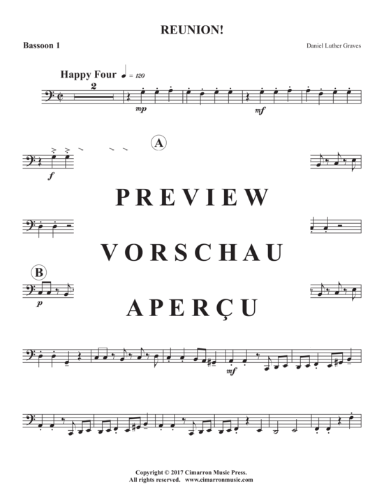 Product gallery: Page 7 of 16 Reunion! , , (Bassoon Quintet 1-5 bassoons)