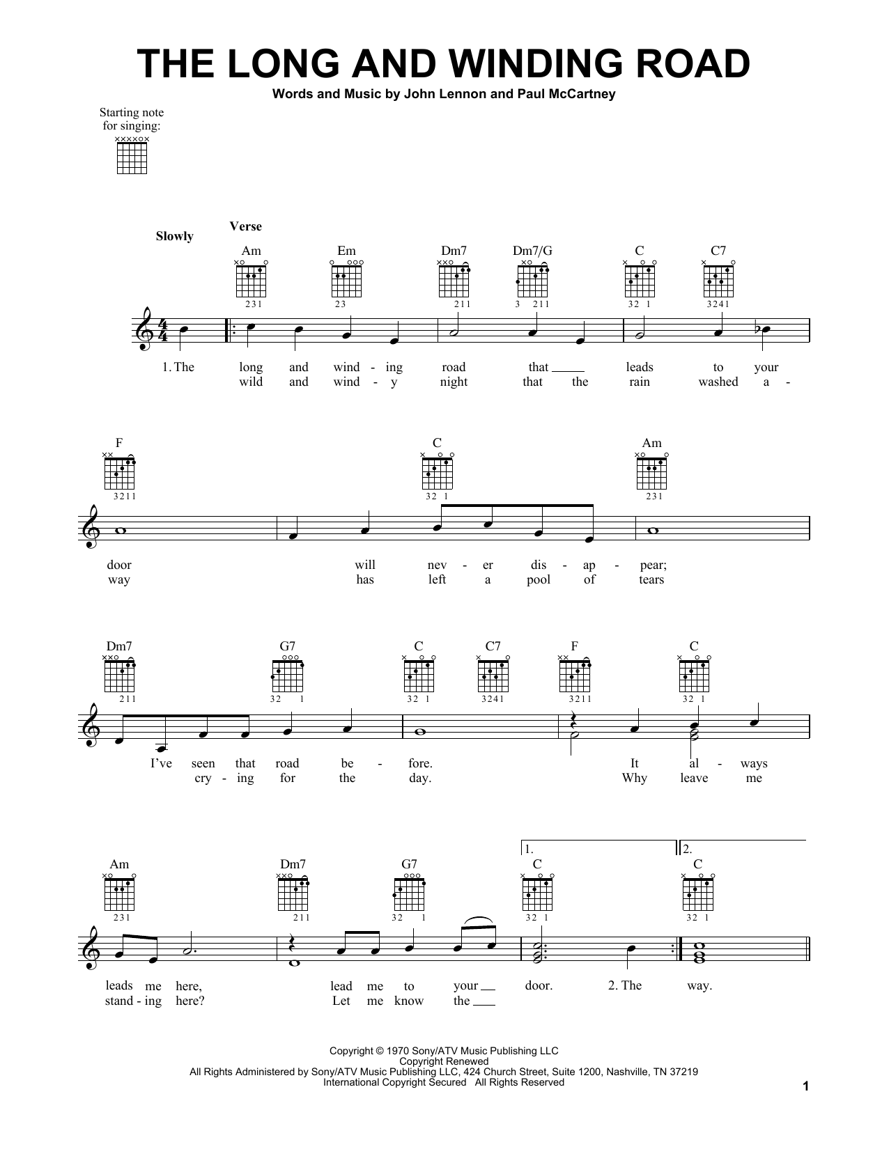 Produktbild zu: The Long And Winding Road