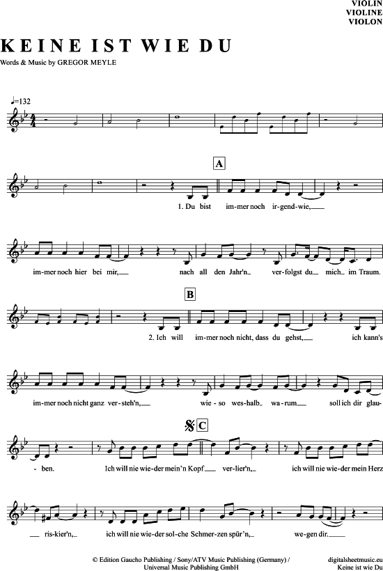 Product gallery: Page 1 of 4 Keine Ist Wie Du , Meyle, Gregor, (violin)