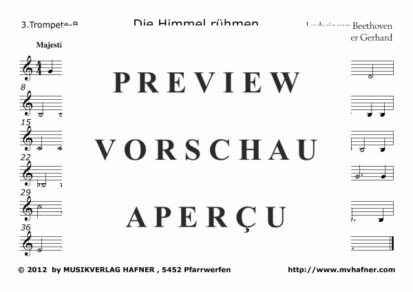Produktgalerie: Seite 11 von 11 Die Himmel rühmen, , (Blechbläser Quintett)