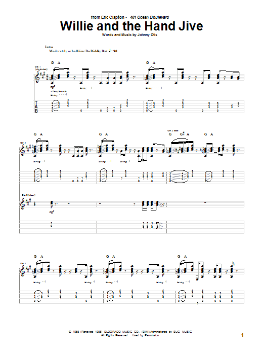 Product gallery: Page 1 of 1 Willie And The Hand Jive, Eric Clapton