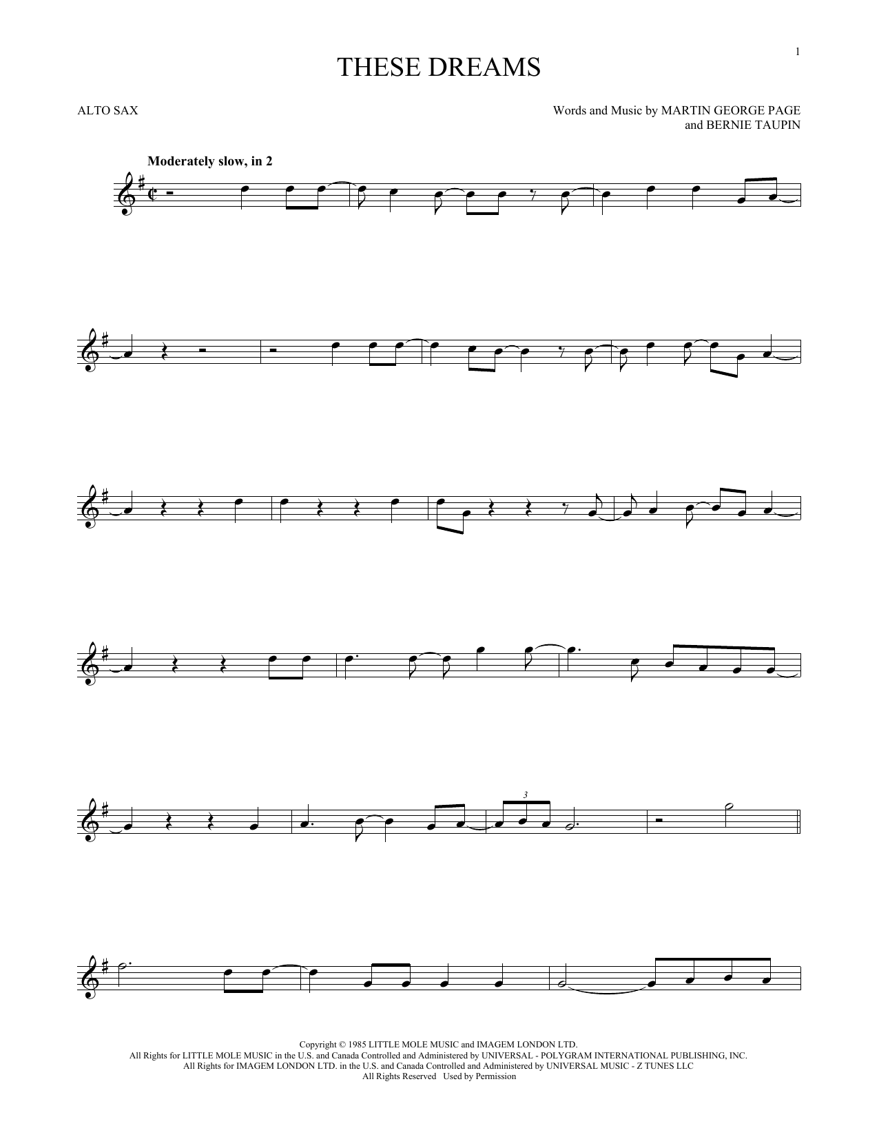 Product gallery: Page 1 of 1 These Dreams, Heart