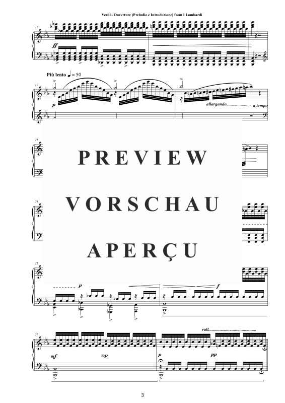Produktgalerie: Seite 4 von 11 Ouvertüre (Preludio e Introduzione) aus I Lombardi - Piano Version, , Klavier Solo