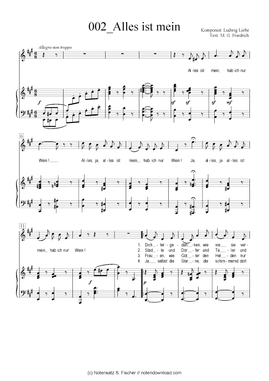 Produktbild zu: Alles ist mein Ludwig Liebe / M. G. Friedrich