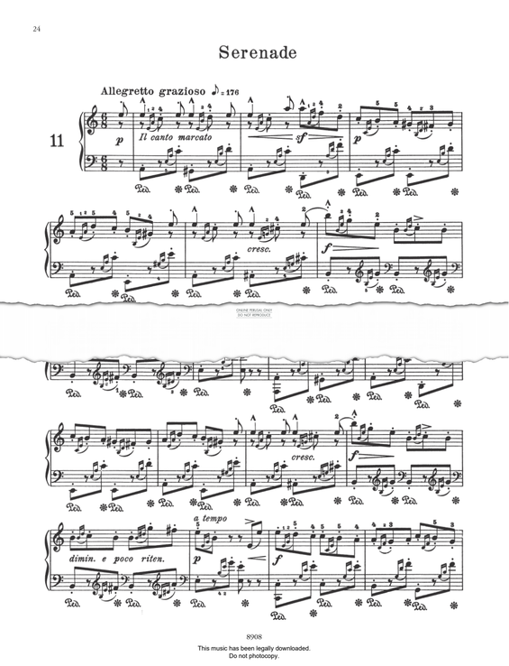 Produktbild zu: Serenade (Op. 109 No. 11)