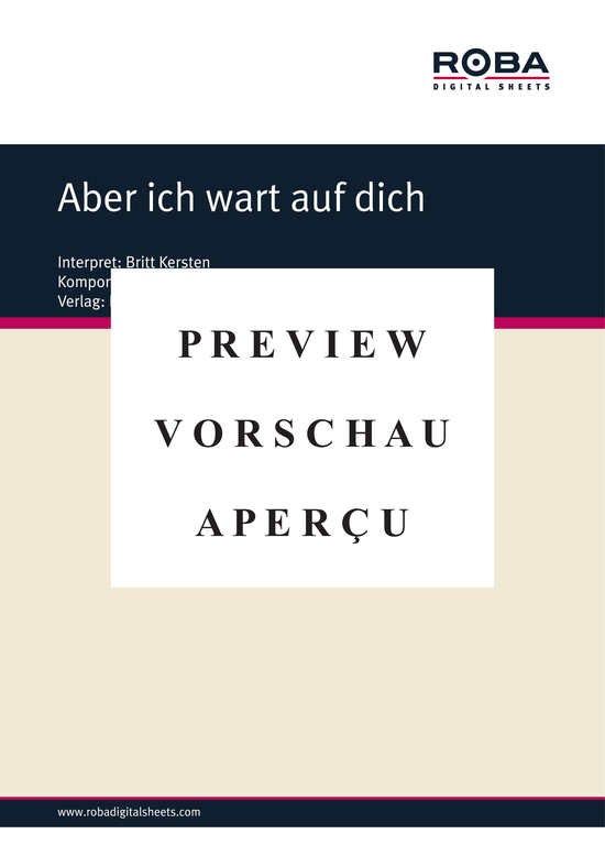 gallery: Aber ich wart auf dich , Kersten, Britt, (Klavier + Gesang)