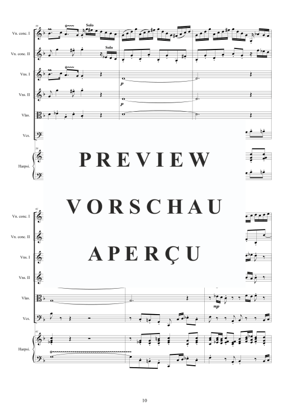 Product gallery: Page 11 of 11 Double Concerto in D minor BWV 1043, , Mixed Ensemble 2 Violins, Strings and Continuo (Harpsichord)