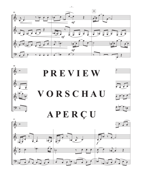 Product gallery: Page 9 of 21 A Suffusion of Blue , , (Saxophonquartett SATB)