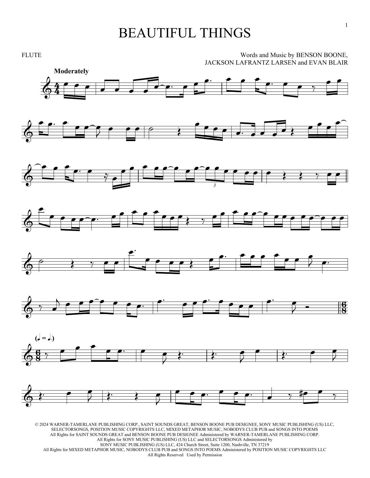 Product gallery: Page 1 of 1 Beautiful Things, Benson Boone