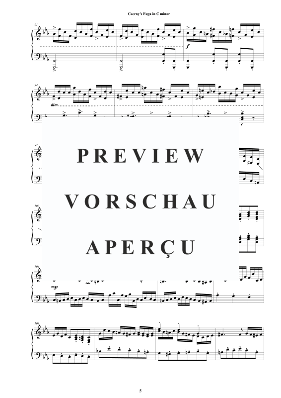 Produktgalerie: Seite 6 von 7 Fuga in C minor Op.200, , Klavier Solo