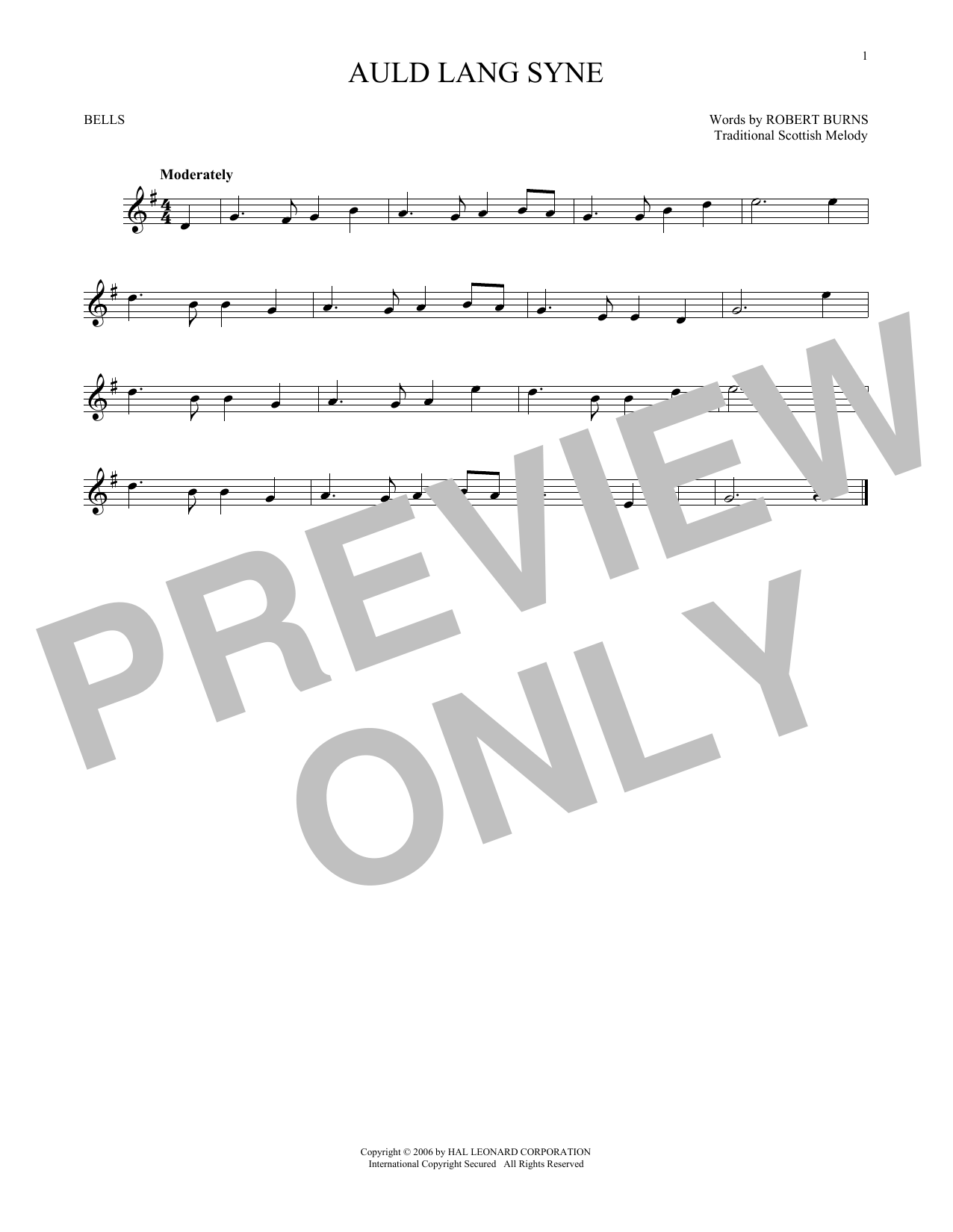 Produktgalerie: Seite 1 von 1 Auld Lang Syne, Traditional Scottish Melody, Percussion