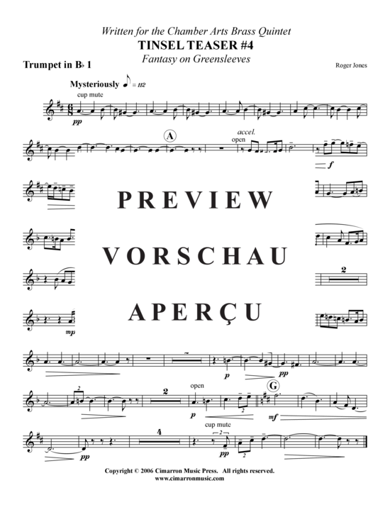 Produktgalerie: Seite 7 von 9 Tinsel Teaser 4 , , (Blechbläserquintett)