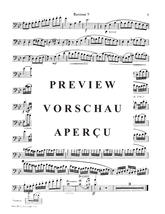 Product gallery: Page 18 of 18 Concertino No. 1 in Bb Major First Movement , , (euphonium + piano)